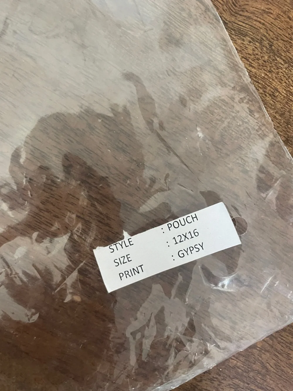 Wander by Virginia Wolf grey GYPSY Canvas Pouch with Pink and Blue Tassel - Picture 4 of 4